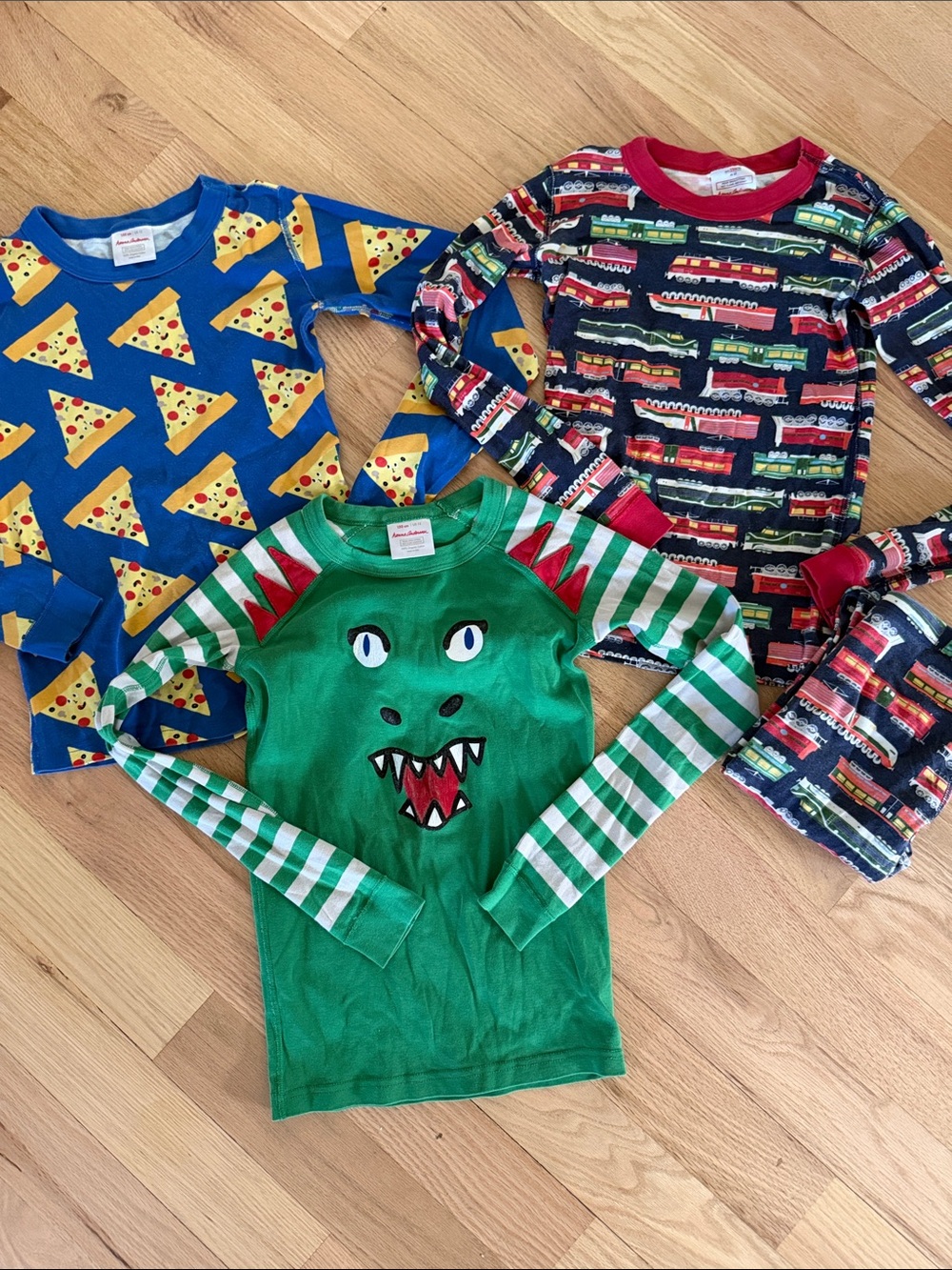 Hanna Andersson Kids Organic Cotton Pajama Bundle boys sz 12